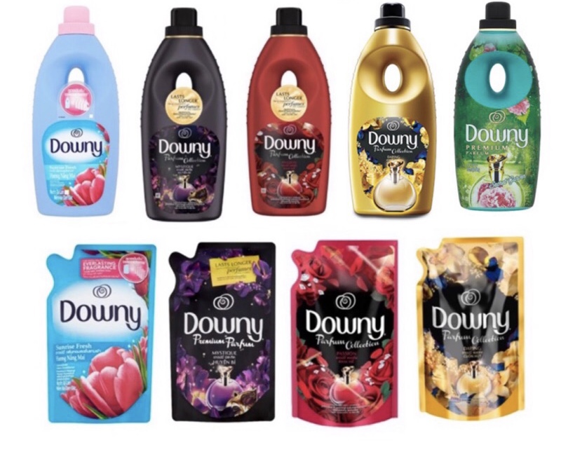 DOWNY MYSTIQUE HUYEN BI 柔軟精 全系列 補充包1.4l/瓶裝800ml