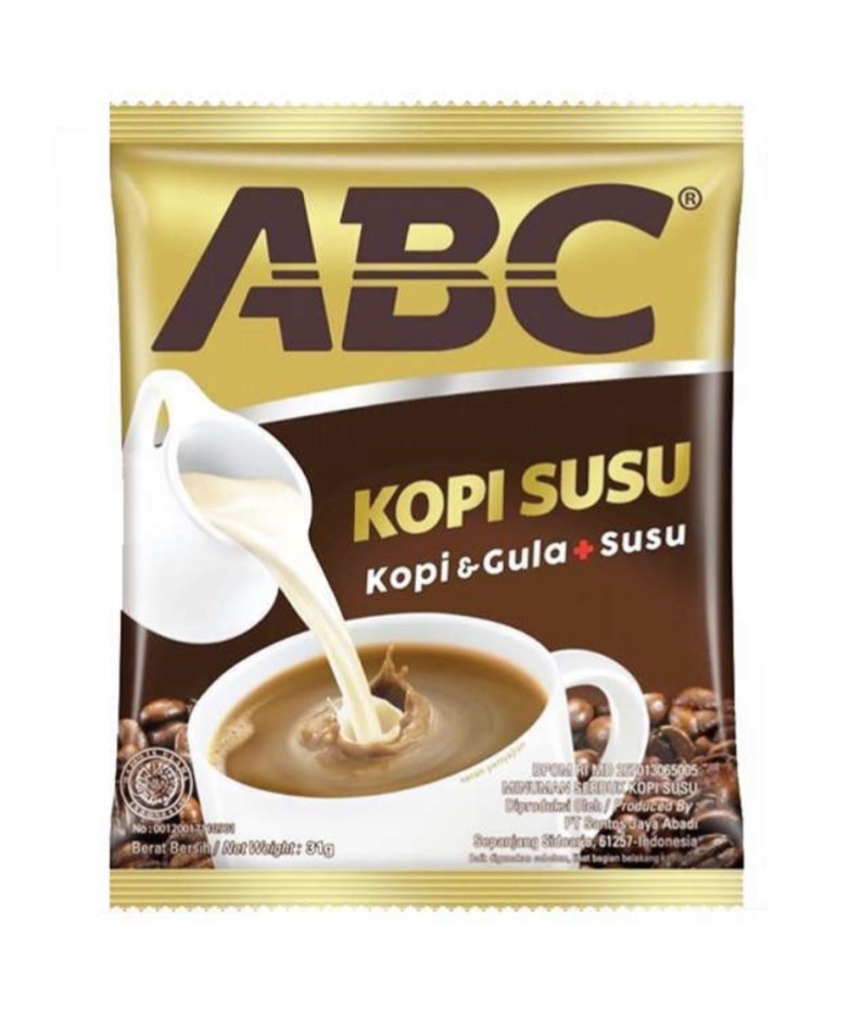￼ABC KOPI SUSU 印尼咖啡 31g*10包