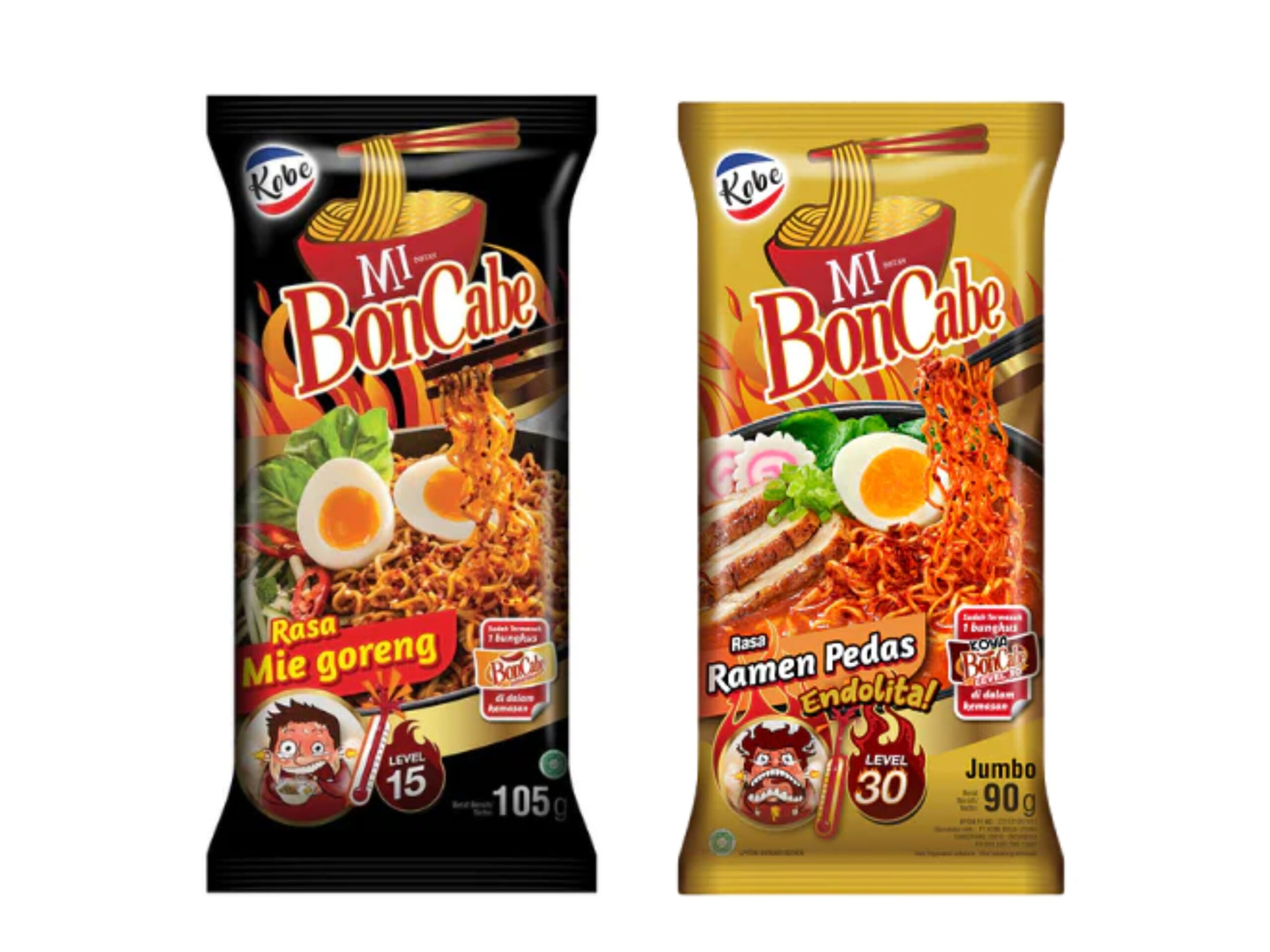 KOBE BONCABE 辣味炒麵 LV15 105g / LV30  90g