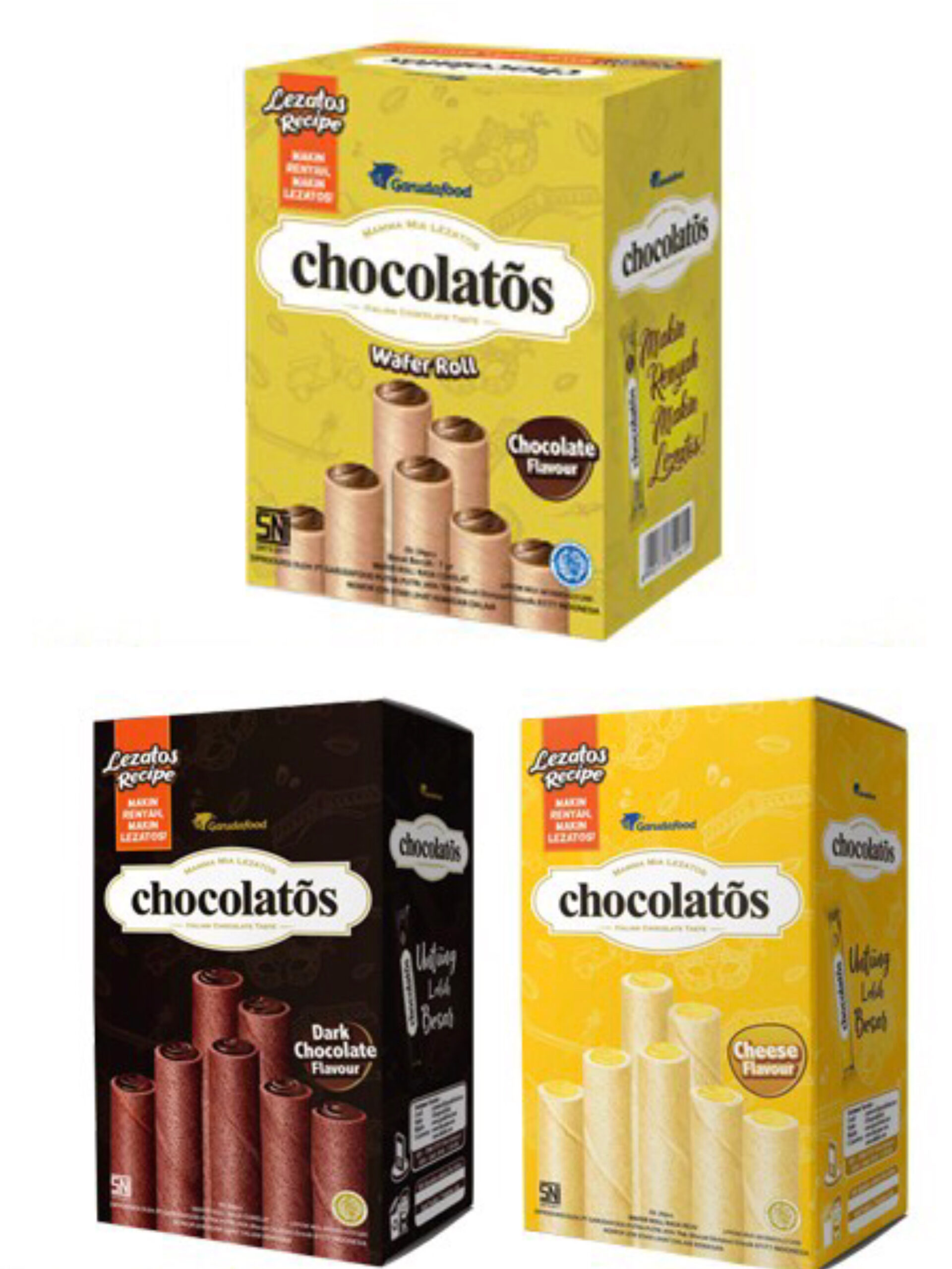 GARUDAFOOD 巧克力/起司 威化捲 夾心捲 16g*20入