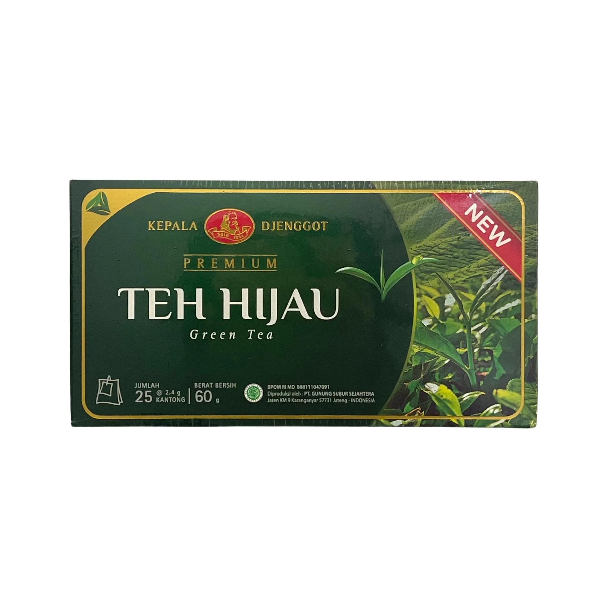 KEPALA DJENGGOT TEH HIJAU 綠茶包 2.5g 25入