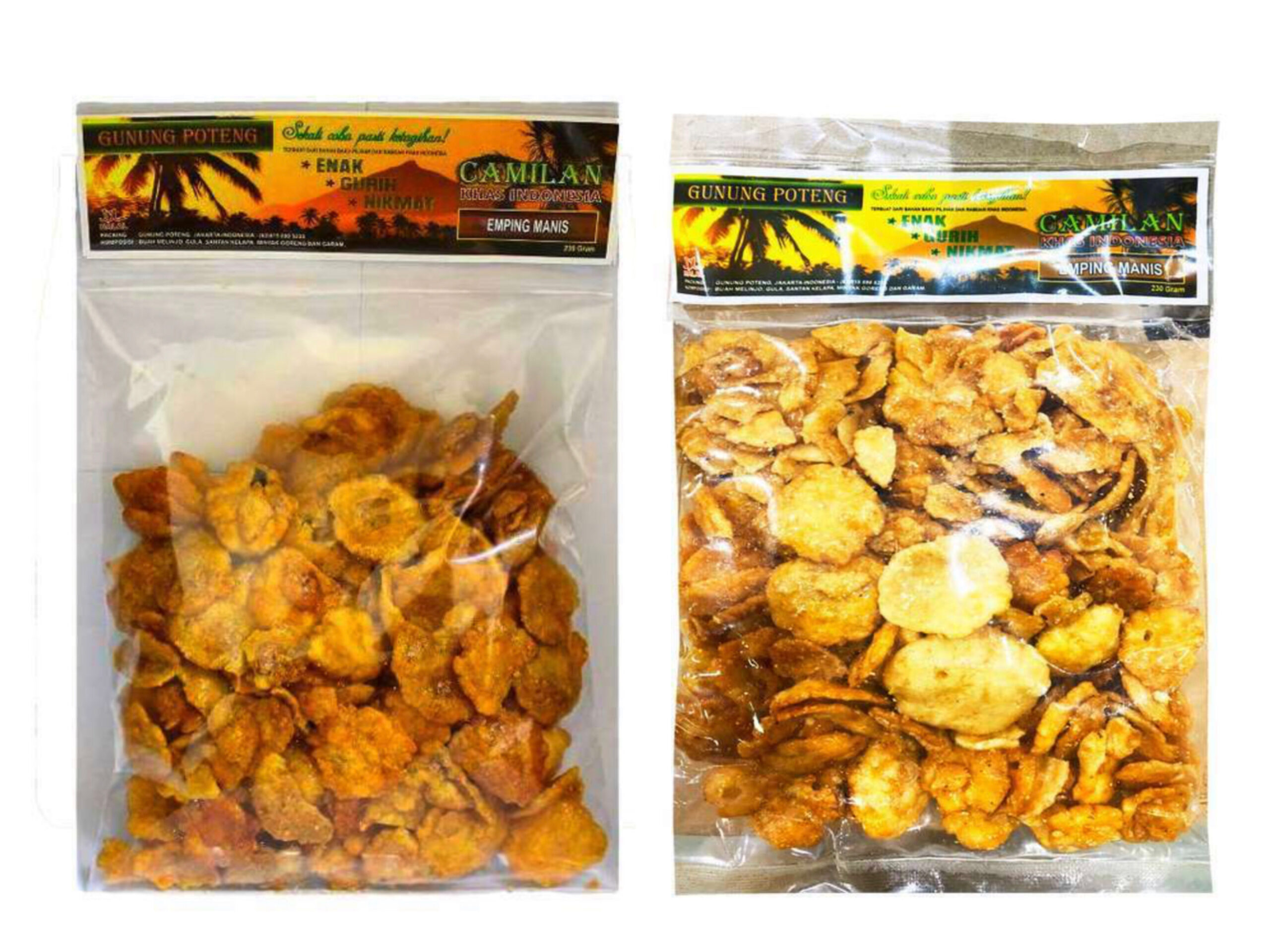 EMPING MANIS/EMPING PEDAS  熟樹子餅 原味/辣味 230g