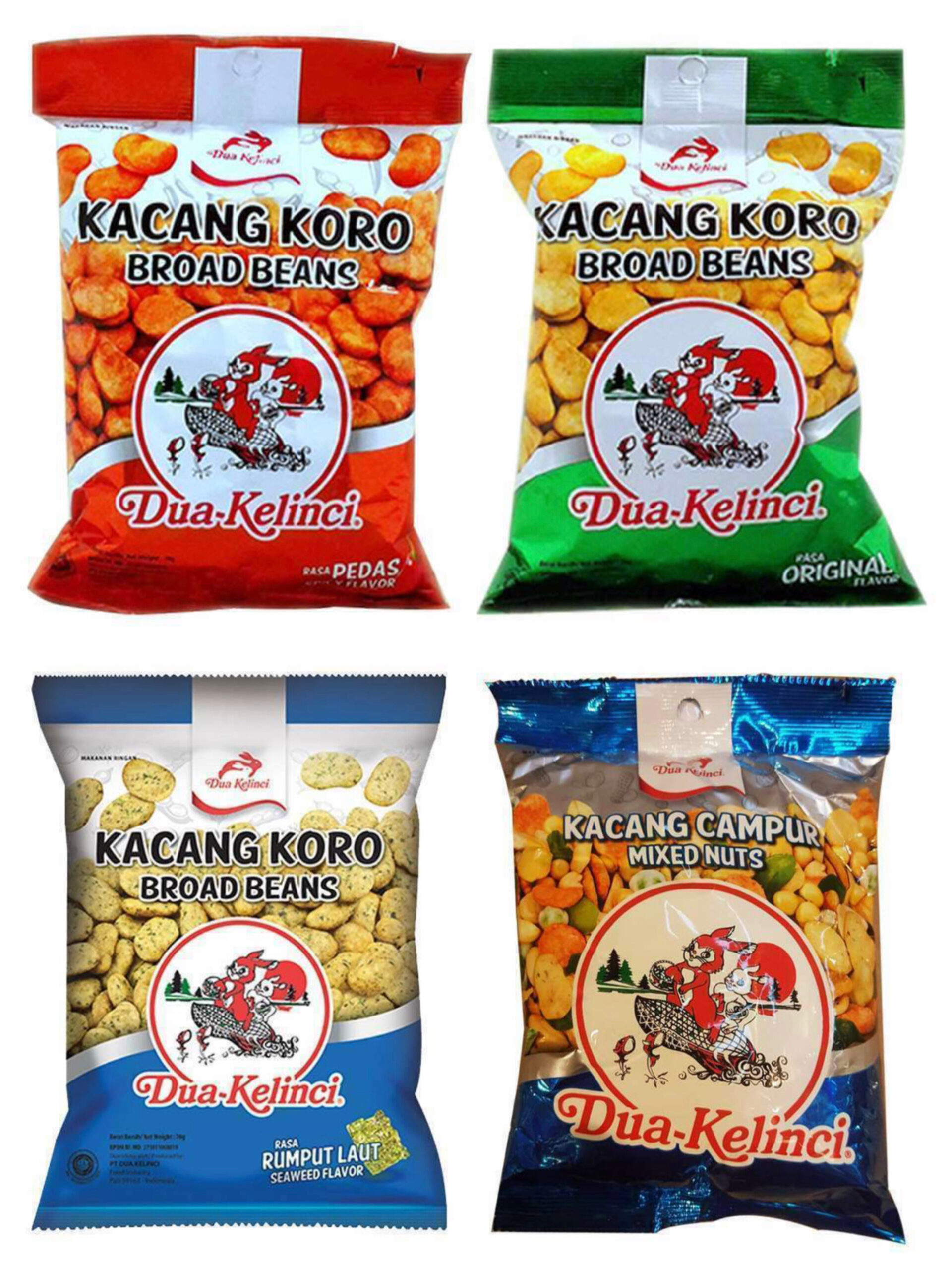 DUA KELINCI ￼ 各口味 蠶豆 70g / 綜合脆豆75g