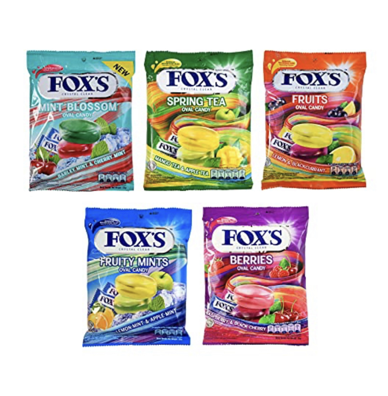 FOX’S Crystal Clear FRUITS CANDY 綜合水果糖果 90-125g