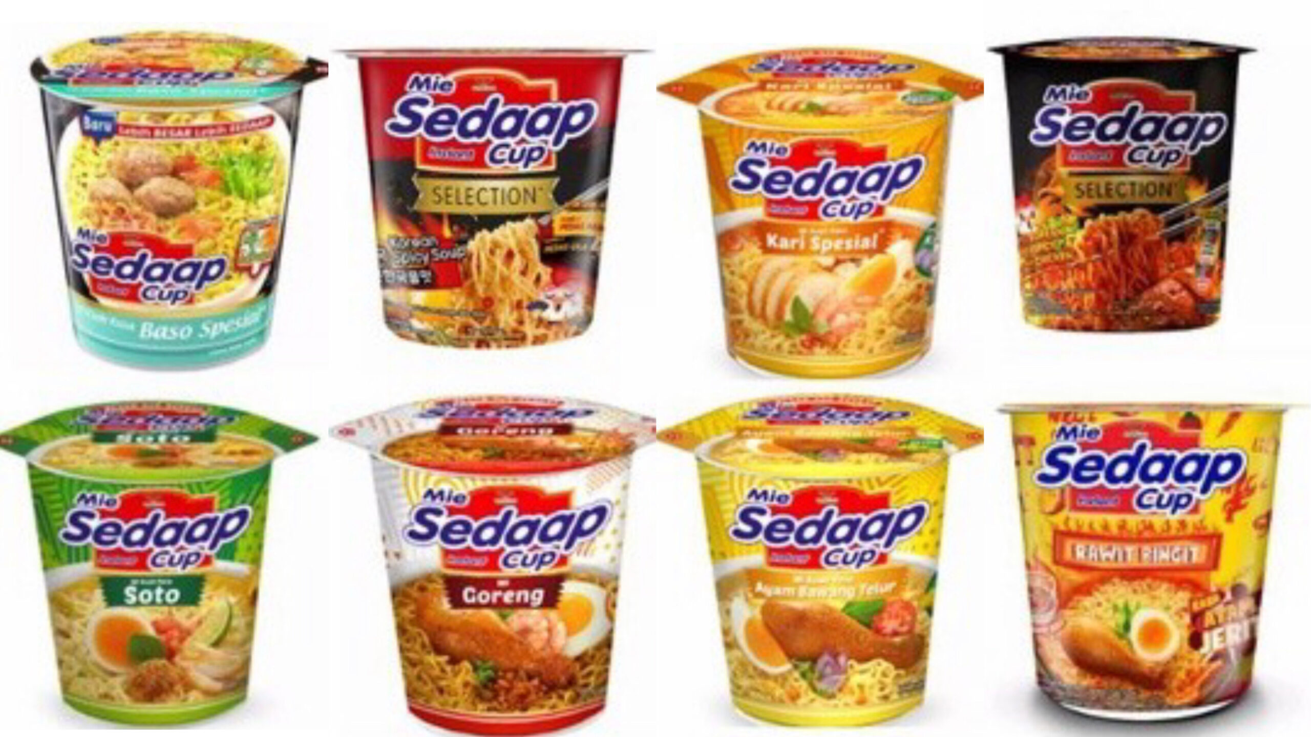 Sedaap Cup Mie Instan 喜達 杯麵 全口味